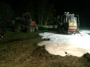 Podpalono sprzęt do wyrębu lasu. Rutkowski: To było celowe działanie. Dziś konferencja prasowa w Kaliszu