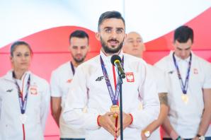 Spotkanie premiera Mateusza Morawieckiego z medalistami Halowych Mistrzostw Świata 2018 w Birmingham