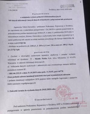 [VIDEO] Dlaczego sieć T-Mobile nie może ustalić sprawcy kryminalnego przestępstwa na szkodę Bożeny Zalewskiej z Kłodzka? Prokuratura ma numer IP, datę, godzinę i sekundę, a T-Mobile w ogóle nie odnotował tego przestępczego działania!
