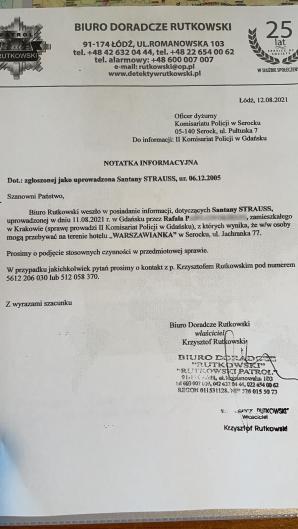 100-procentowe trafienie RUTKOWSKIEGO! 15-latka odnaleziona po błyskawicznej akcji jego Biura przy współpracy z Policją!
