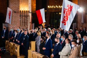 [VIDEO] 41. rocznica Porozumień Sierpniowych. Premier: protesty lipcowe i sierpniowe to niesamowita erupcja wolności i solidarności