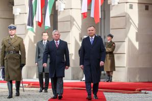 Prezydent RP gościł Króla Jordanii. Prezydent podziękował Jego Królewskiej Mości za zrozumienie polskiego stanowiska i naszych argumentów, czego skutkiem jest decyzja władz Jordanii w sprawie zablokowania lotów z Ammanu do Mińska