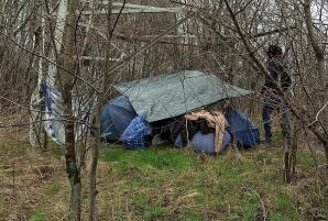 Ukrywał się w szałasie w lasku koło Łodzi