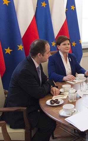 Spotkanie premier Beaty Szydło z sekretarzem generalnym Rady Europy