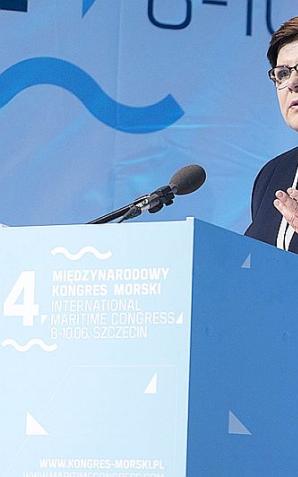 Premier Szydło na Kongresie Morskim w Szczecinie: będą kolejne projekty wspierające przemysł stoczniowy