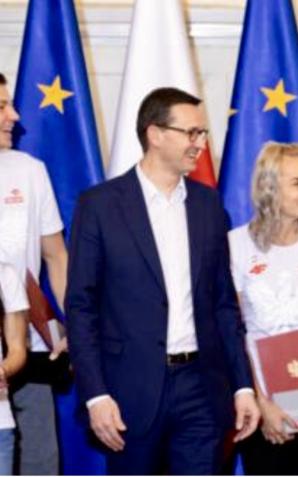 [VIDEO] Premier Mateusz Morawiecki do zwycięzców HME z Glasgow: Dziękuję, że jesteście promotorami idei służby Ojczyźnie