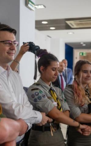 [VIDEO] Mateusz Morawiecki na spotkaniu z harcerzami