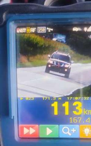 Za szybko jechał, teraz może odpocząć