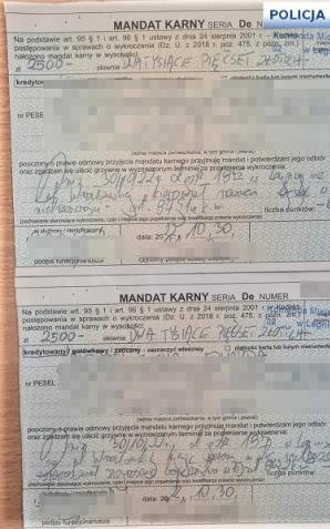 5000 zł mandatu za jazdę na rowerze