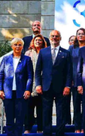 Prezydent RP Andrzej Duda wraz z małżonką na szczycie Inicjatywy Trójmorza w Bukareszcie