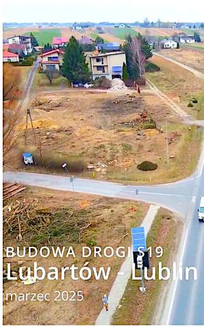 [VIDEO] Trasa S19 Lubartów Lublin. Stan prac na marzec 2025