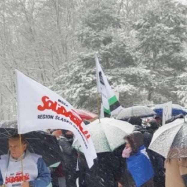 Protest przed szpitalem w Murckach