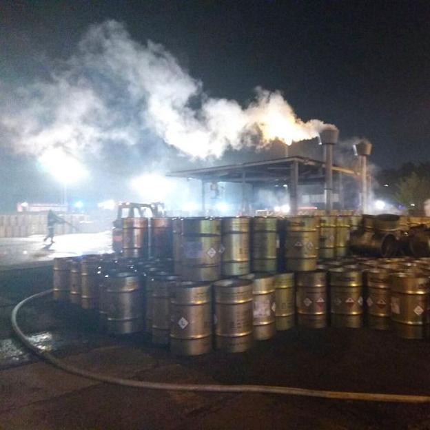 Chorzów: Działania policjantów podczas pożaru fosforu