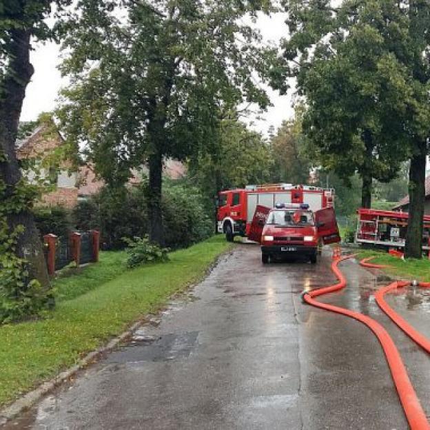 Stan pogotowia przeciwpowodziowego. 55 zastępów PSP i OSP prowadzi działania przeciwpowodziowe w Elblągu