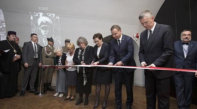 Premier Ewa Kopacz na otwarciu Muzeum Katyńskiego