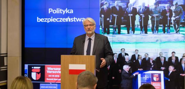 Minister Witold Waszczykowski podsumował rok w polskiej polityce zagranicznej
