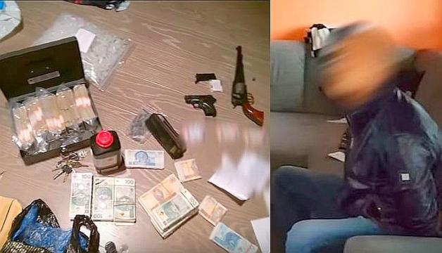 [VIDEO] Milion złotych i broń w ścianach mieszkania Króla Dopalaczy!