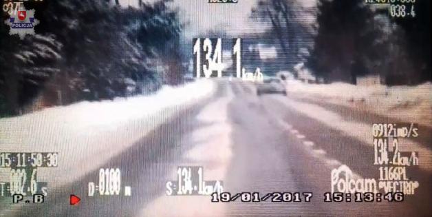 Krasnystaw: 134km/h w terenie zabudowanym