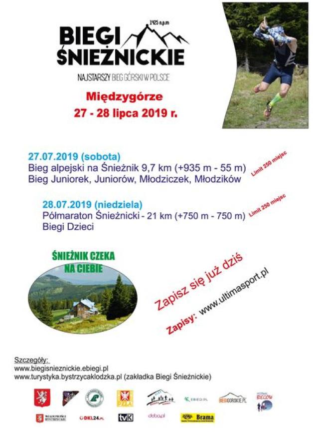 Bystrzyca Kłodzka: zaproszenie na lipcowy Bieg Śnieżnicki