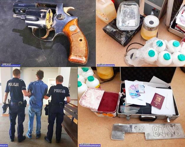 [VIDEO] 28-letniego, uzbrojonego Czecha produkującego narkotyki dorwali Policjanci z Bolesławca!
