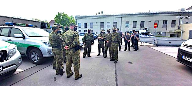 Powitanie naszych funkcjonariuszy w Słowenii