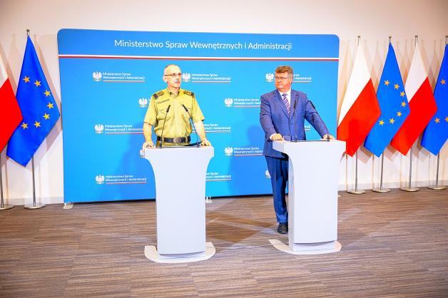 Bezpieczeństwo polskiej granicy – briefing wiceministra Macieja Wąsika