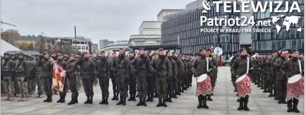 [VIDEO] Żołnierze Kompanii Reprezentacyjnej WOT na Centralnych Uroczystościach Narodowego Święta Niepodległości