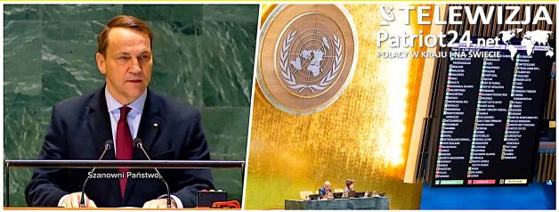 [VIDEO] Minister spraw zagranicznych Radosław Sikorski podczas 11. Nadzwyczajnej Sesji Specjalnej ZO ONZ: To nie czas na negocjacje, tylko na zbrojenia!