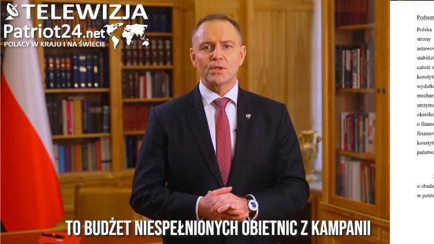 [VIDEO] Prezydent RP podpisał ustawę budżetową i skierował do TK