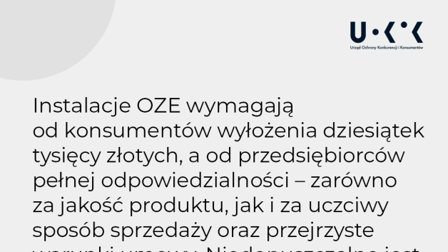 [VIDEO] Czysta energia i brudne praktyki. Prezes UOKiK nałożył ponad 7 mln zł kar na firmy z branży OZE